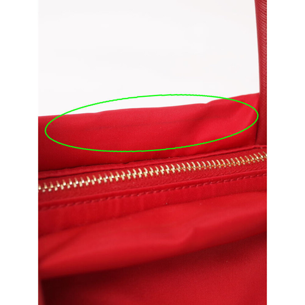 Prada Tessuto Tote Shoulder Bag Red - Picture 5 of 9